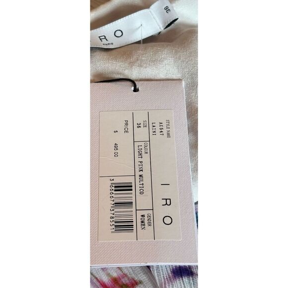 IRO Laini Light Print Floral-Print Midi Ddress NWT Size Small - Picture 7 of 7